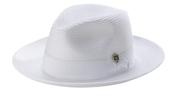Braided Wide Brim Fedora: Effortless Chic with Matching Grosgrain Ribbon